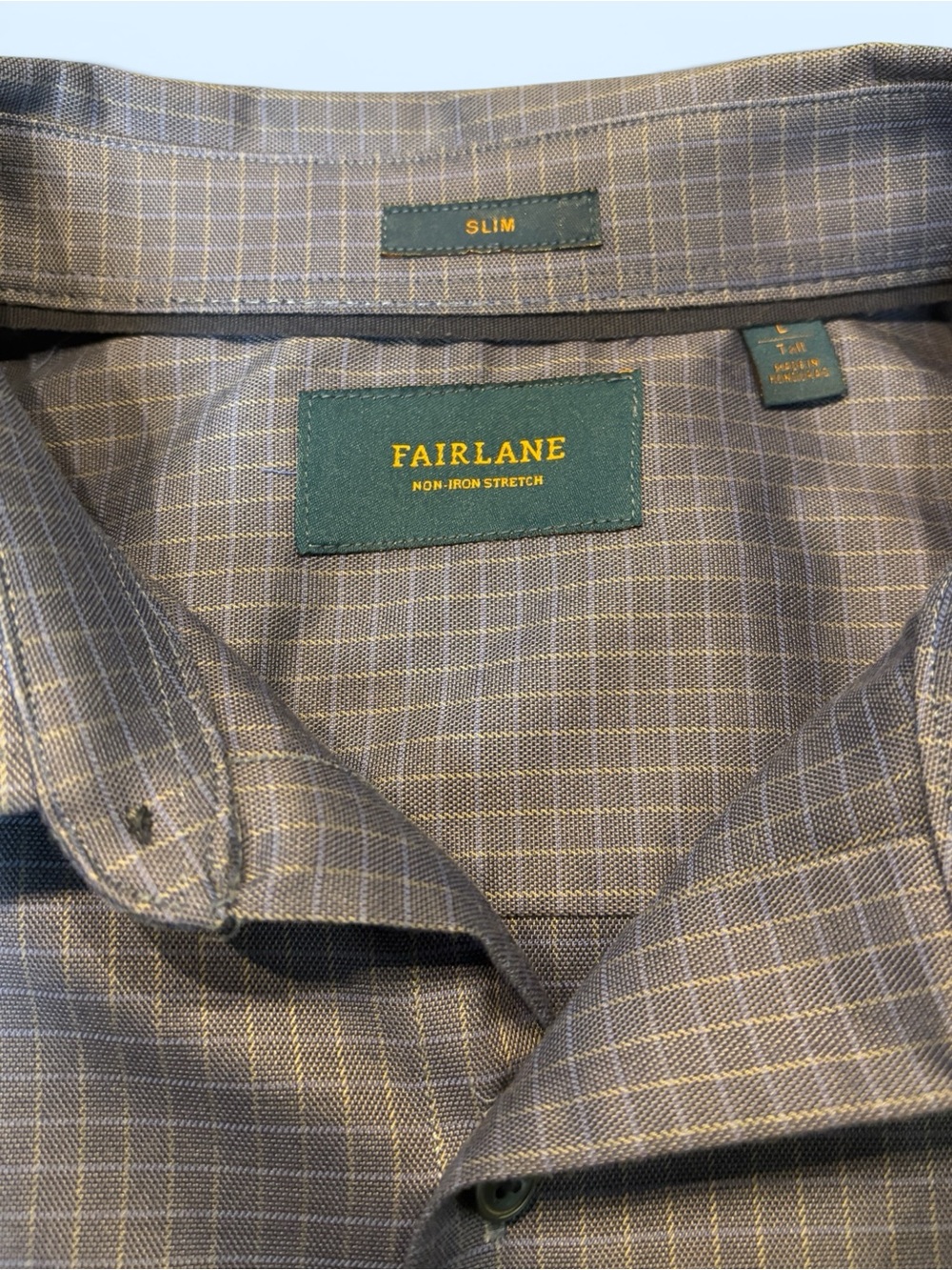 Daniel Hechter Blue Micro-Check Long-Sleeve Dress Shirt - Picture 4 of 4